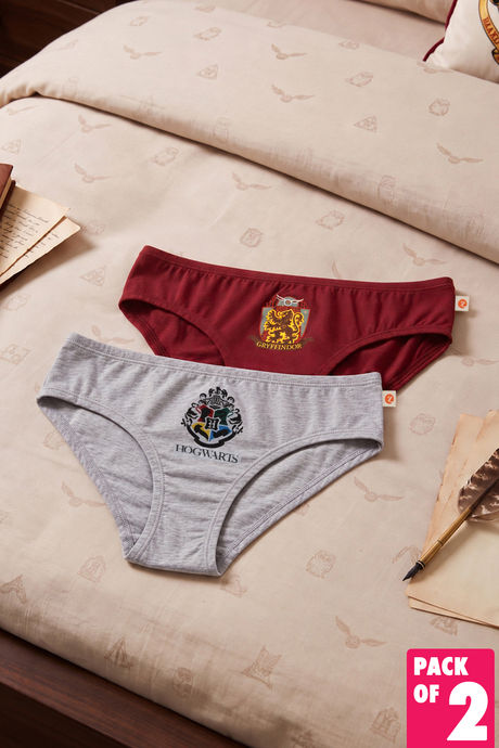 Buy Zivame Girls Harry Potter Briefs (Pack of 2) - Multicolor